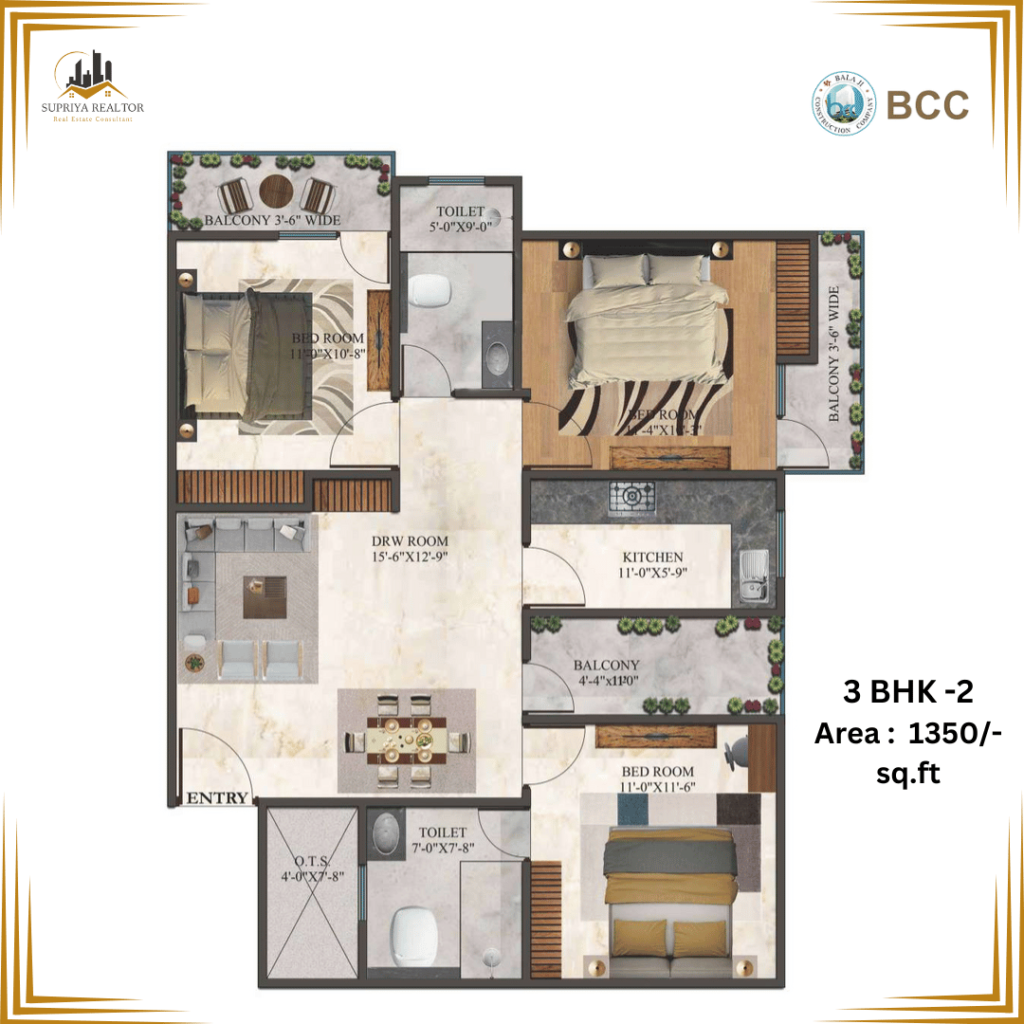 bcc greens flat